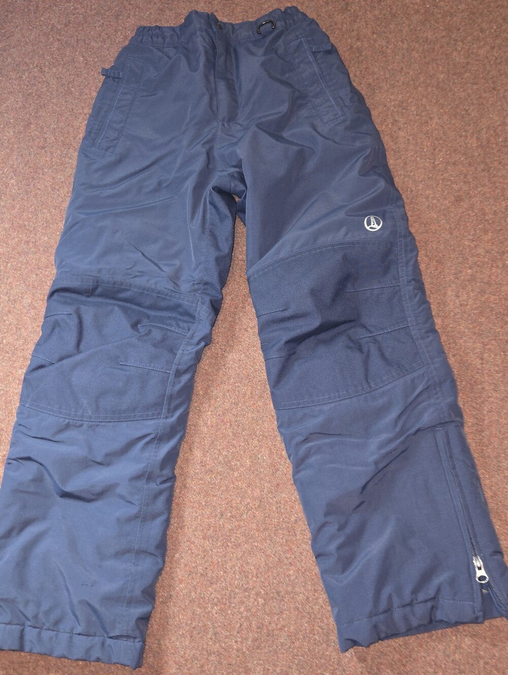 Youth Lands' End Snow Pants Reinforced Knees & Butt 10S Blue